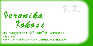 veronika kokosi business card